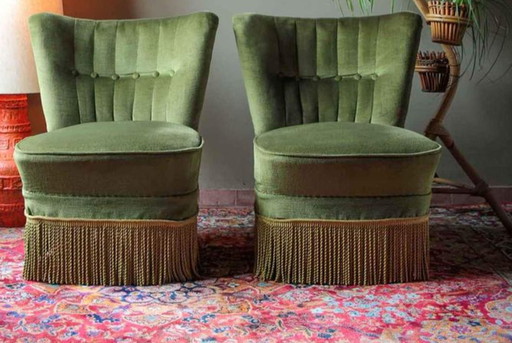 2x Sillas de cóctel vintage