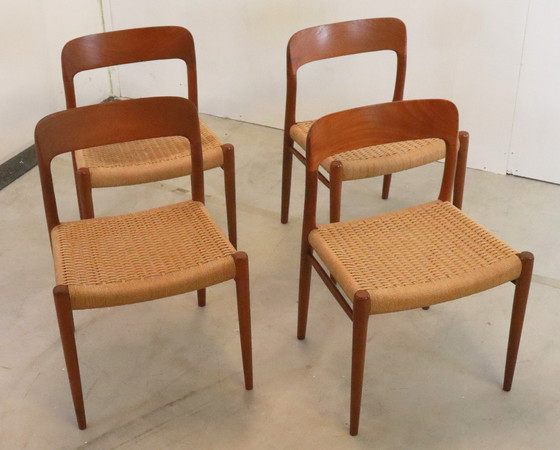 Image 1 of 4x Niels O Möller model 77 dining room chairs