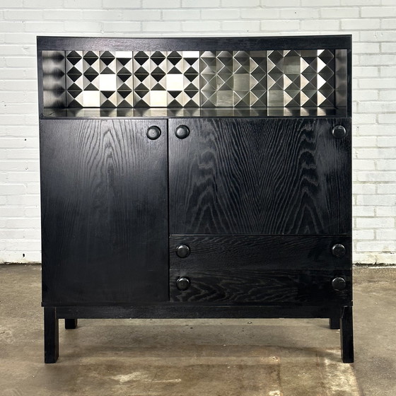 Image 1 of Black brutalist cabinet / sideboard