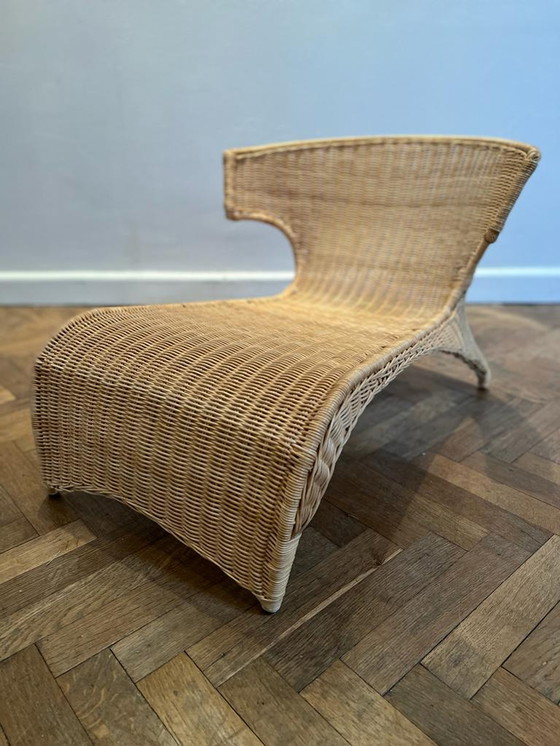 Image 1 of Ikea Savo rattan lounge chair by Monica Mulder