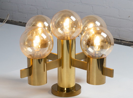 Image 1 of 2 Hans Agne Jakobsson for teka, brass wall and ceiling lamp.