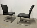 2 Bert plantagie Misty chairs in gray leather