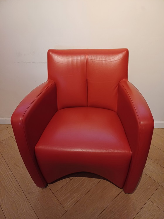 Image 1 of 2x Leolux Kilenge armchairs