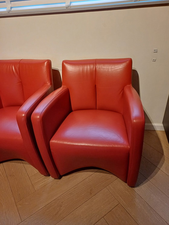 Image 1 of 2x Leolux Kilenge armchairs