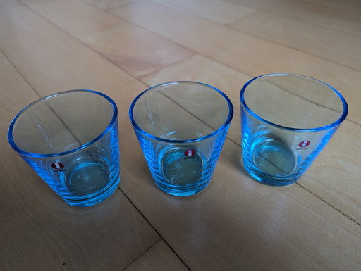 3x Iittala glass