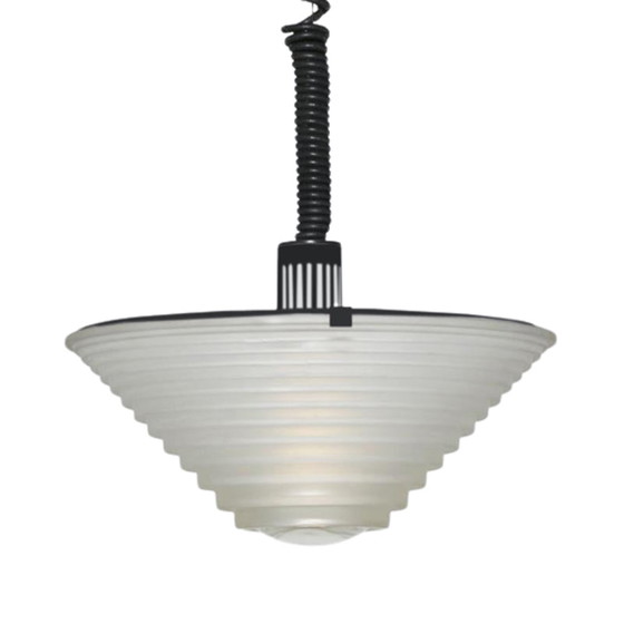 Image 1 of 1970s Artemide “Egina 38” Pendant Lamp by Angelo Mangiarotti. Made in Italy