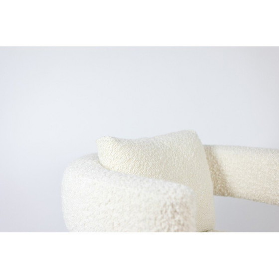 Image 1 of Pair of vintage "bean" armchairs in blond beech, Italy