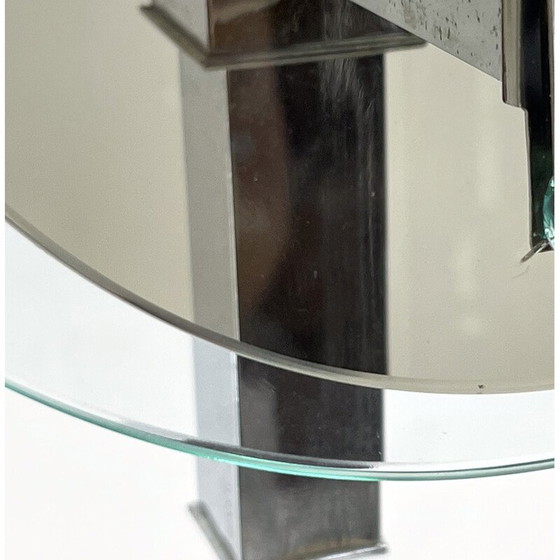 Image 1 of Lampadario vintage Art Déco in cromo e vetro, anni '20