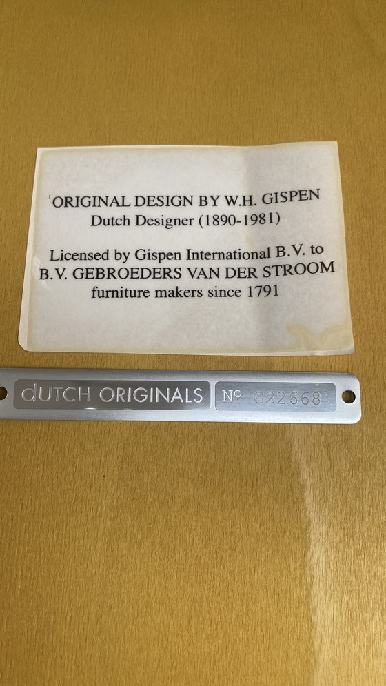 Image 1 of 6x Gebr. van der Stroom Dutch Originals Gispen chair