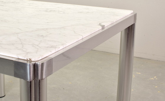 Image 1 of Kho Liang Ie for Artifort dining table made of marble and aluminum