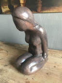 Escultura abstracta de barro, Mujer Jr. 60