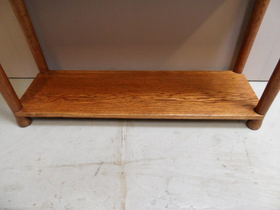 Image 1 of Antique oak side table