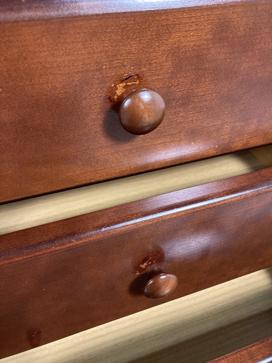 Image 1 of Set di 2 comodini vintage Moser in legno impiallacciato Pallisander 