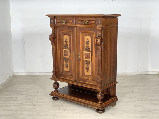 Image 1 of Gründerzeit vertico armoire buffet armoire d'entrée armoire de salon vers 1900