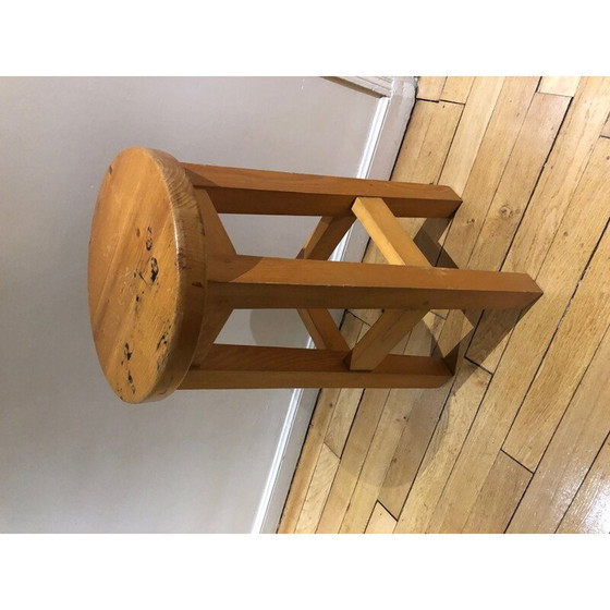 Image 1 of Vintage Brutalist stool 1970s