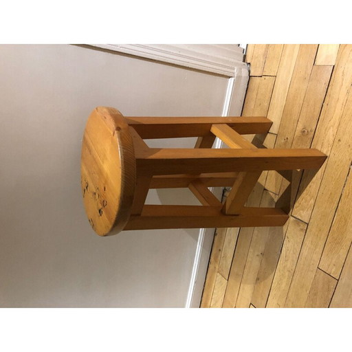 Vintage Brutalist stool 1970s