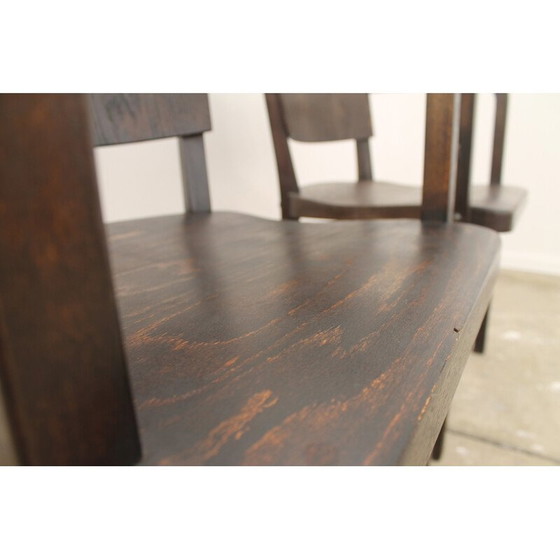 Image 1 of Pair of vintage bentwood desk armchairs, Czechoslovakia 1950s