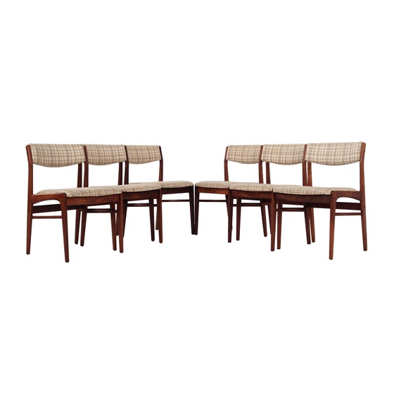 Image 1 of Set Of Six Rosewood Chairs, Danish Design, 1970S, Manufacture: Thorsø Møbelfabrik