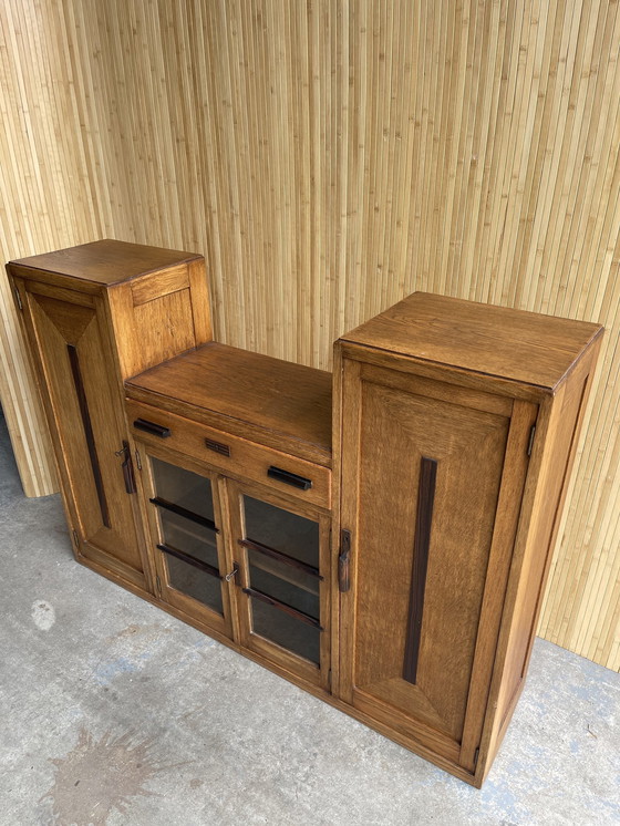 Image 1 of Art Deco Amsterdam School Cupboard / Display case