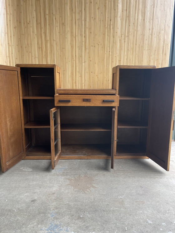 Image 1 of Art Deco Amsterdam School Cupboard / Display case