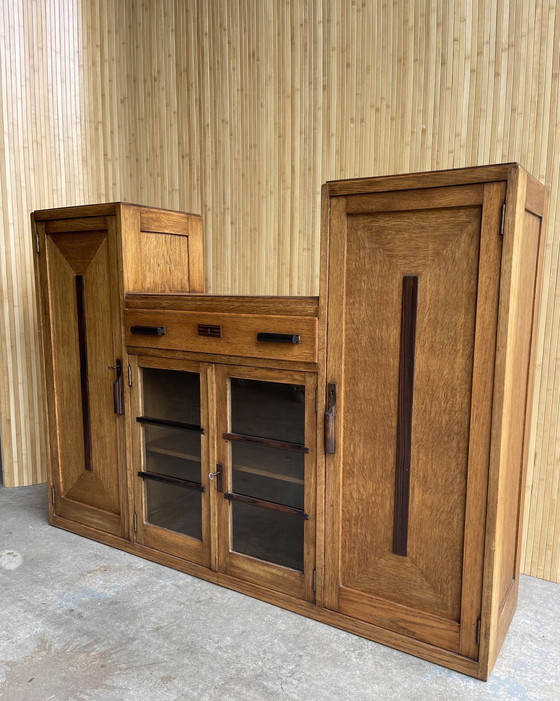 Image 1 of Art Deco Amsterdam School Cupboard / Display case