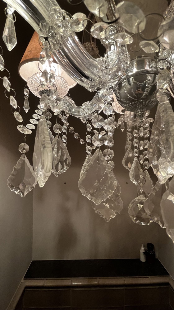 Image 1 of Crystal Chandelier With 5 Lights