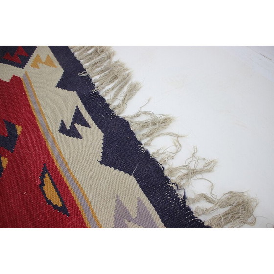 Image 1 of Tappeto Kilim vintage in lana, Cecoslovacchia 1960