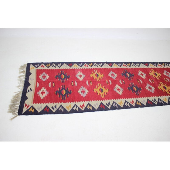 Image 1 of Tappeto Kilim vintage in lana, Cecoslovacchia 1960