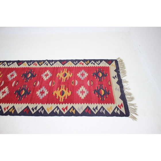 Image 1 of Tappeto Kilim vintage in lana, Cecoslovacchia 1960