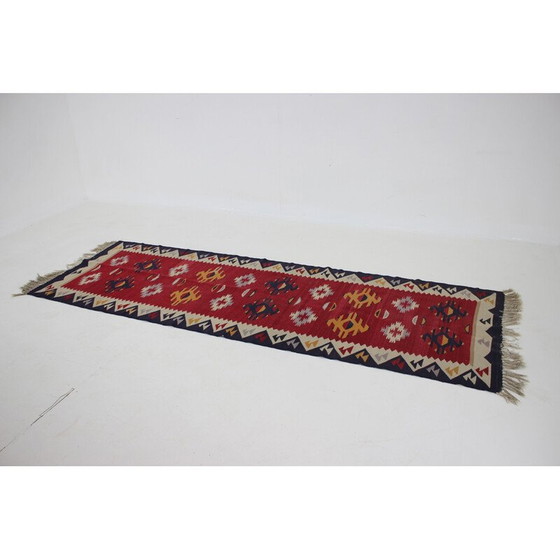 Image 1 of Tappeto Kilim vintage in lana, Cecoslovacchia 1960