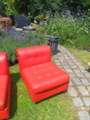 Fauteuil modulaire avec table basse
