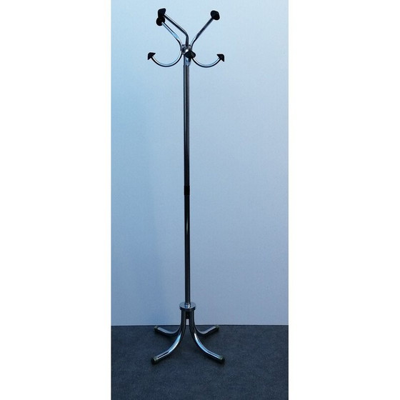 Image 1 of Vintage chrome metal coat rack, 1970