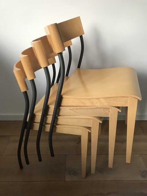 4 x Vintage IKEA 'Nordisk' Postmodern Chairs by Tina Christensen for IKEA, 1990s