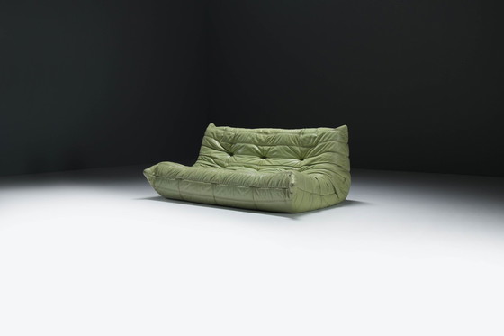 Image 1 of Original Vintage Togo From 1978 In Mint Green By Michel Ducaroy For Ligne Roset.