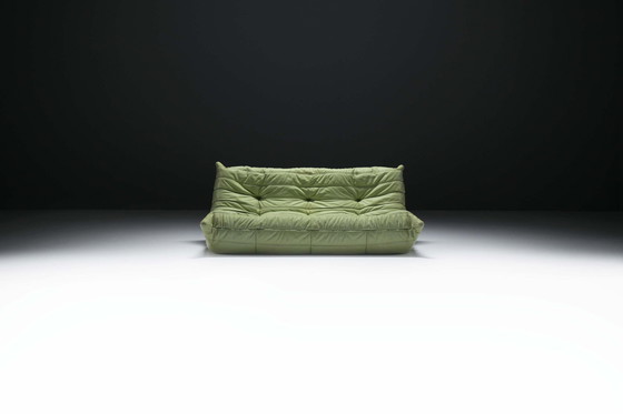 Image 1 of Original Vintage Togo From 1978 In Mint Green By Michel Ducaroy For Ligne Roset.