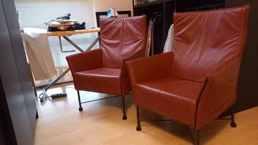 2 Pieces Montis Charly Armchairs From Leolux For Sale