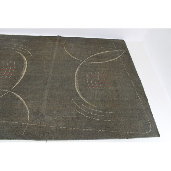 Image 1 of Vintage Bauhaus wool rug, Czechoslovakia 1940