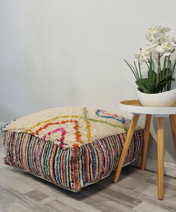 Moroccan Pouf Berber Seat Cushion Vintage 120 Whoppah