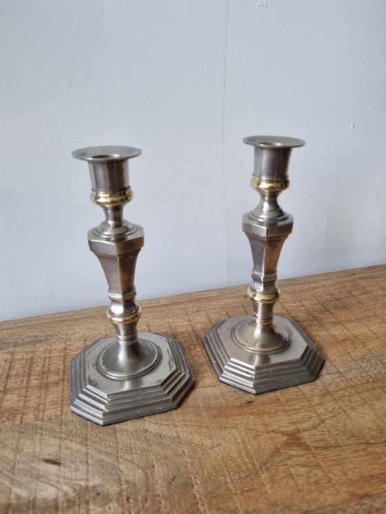 Image 1 of 2x Classic and elegant candlestick