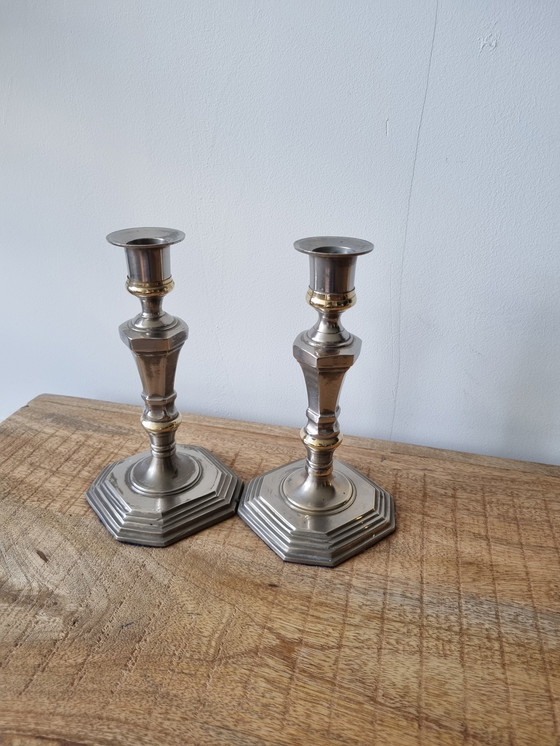 Image 1 of 2x Classic and elegant candlestick