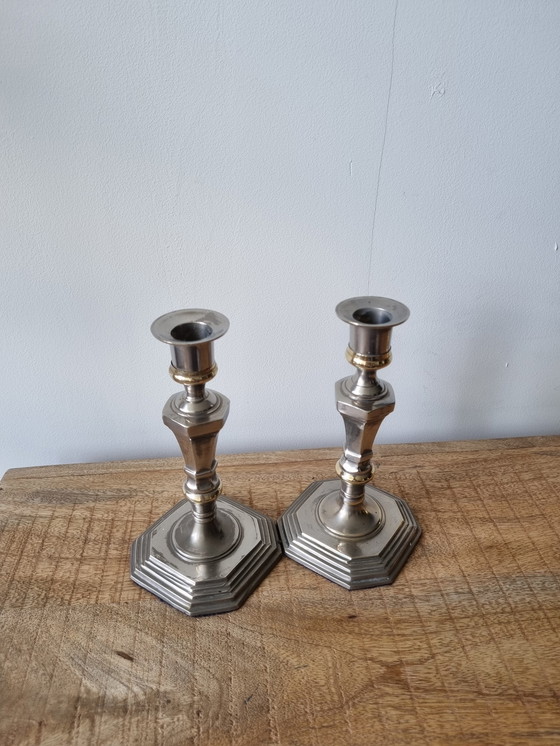 Image 1 of 2x Classic and elegant candlestick