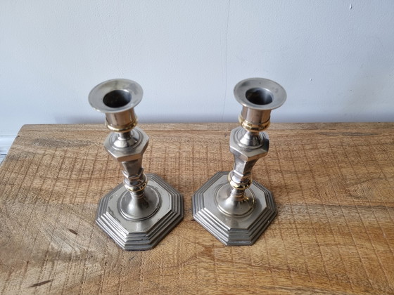 Image 1 of 2x Classic and elegant candlestick