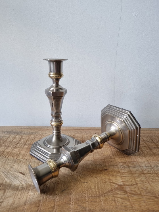 Image 1 of 2x Classic and elegant candlestick