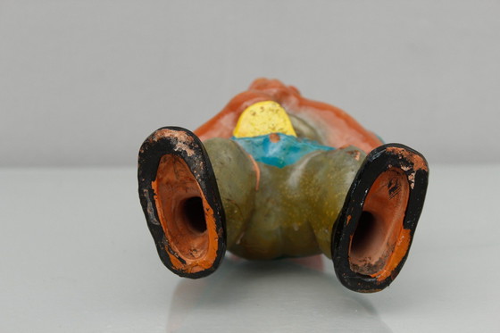 Image 1 of Mid - Century Garden Gnome By Clemens Spang, Gnome With Shawm