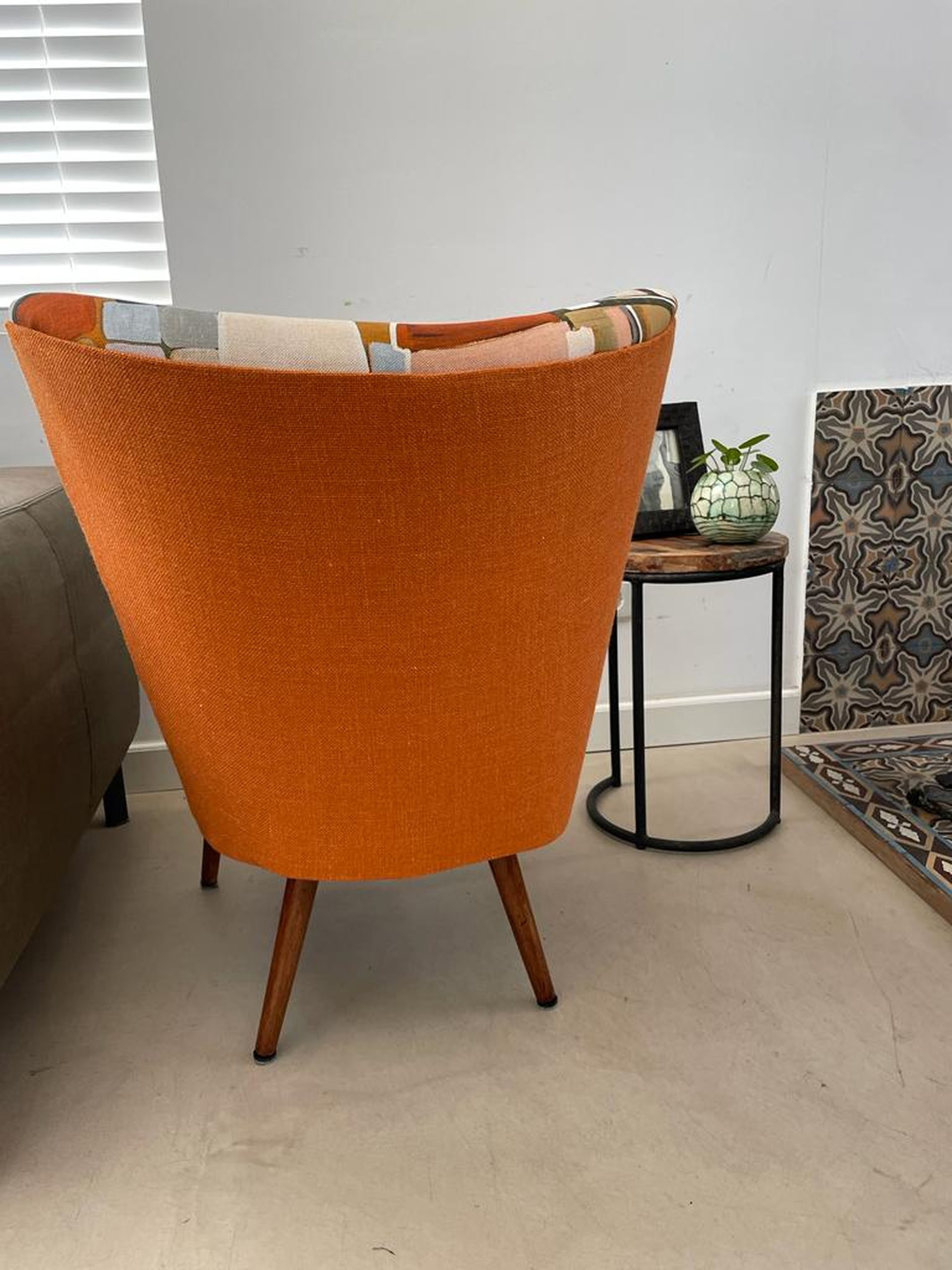 Orange cocktail chair discount