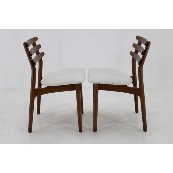Image 1 of Pair of vintage J48 chairs in oakwood by Poul M. Volther, Denmark 1960s
