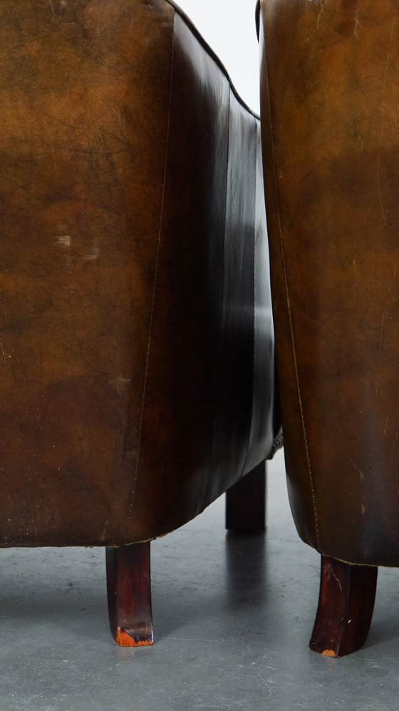 Image 1 of 2 x Sillón de diseño de piel de vacuno