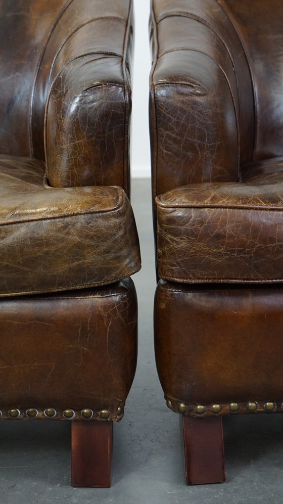 Image 1 of 2 x Sillón de diseño de piel de vacuno