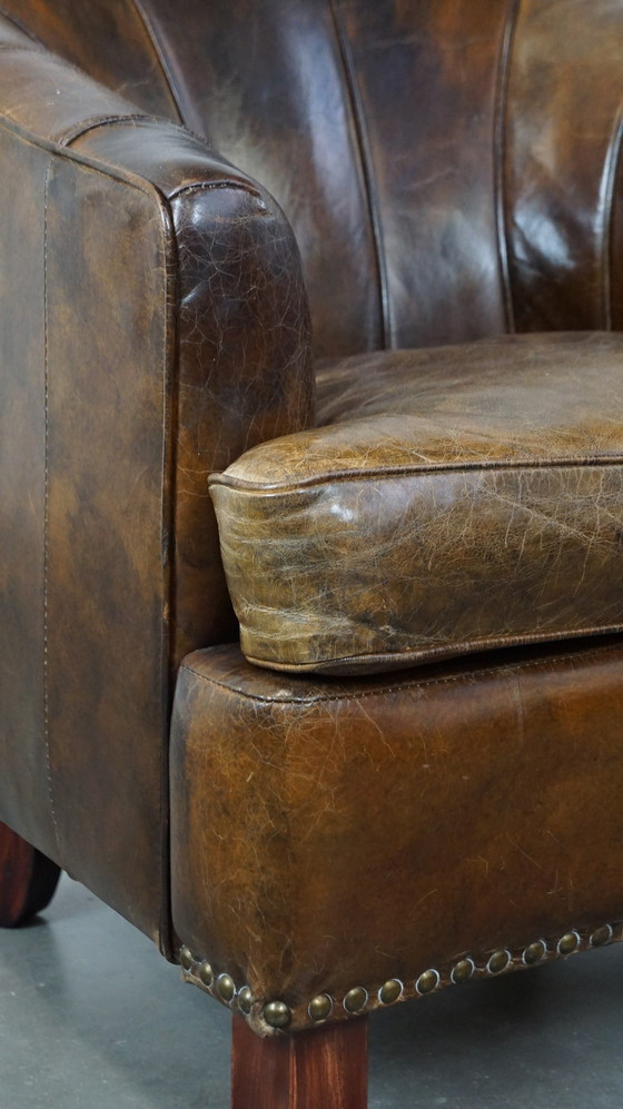 Image 1 of 2 x Sillón de diseño de piel de vacuno