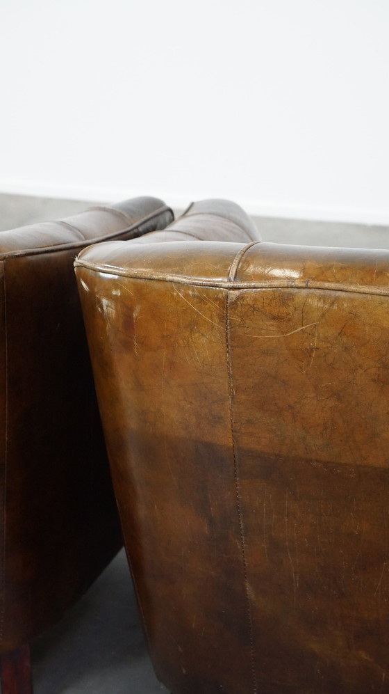 Image 1 of 2 x Sillón de diseño de piel de vacuno